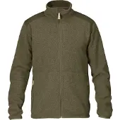 Fjällräven Sten Fleece Giacca in pile Uomo (3XL, marrone/olivia)