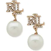 Ralph Lauren Orecchini oro / trasparente / bianco perla