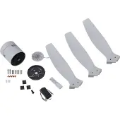 LUCANDE Ventilatore da soffitto Vindur, bianco, DC, silenzioso