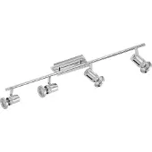 Eglo 94289 Bonares LED Spot 4x3,3W acciaio cromo chiaro