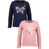 Blue Seven Maglietta marino / rosa / rosa / bianco