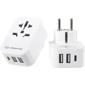 Lifeventure Adattatore Da Presa Mondiale A Europea Con Usb