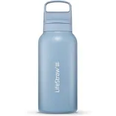 LifeStraw Go Icelandic Blue GOST-1L-ICE Stainless Steel, bottiglia con filtro a 2 fasi, 1L