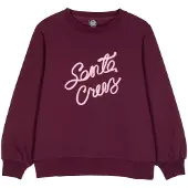 Santa Cruz Women's Ribbon Script Front Crew Maglione Donna (16, lilla)