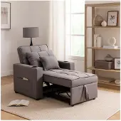 HTI Poltrona relax Maritta grigio scuro