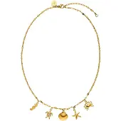 Purelei Collana 'Underwater World' oro / trasparente