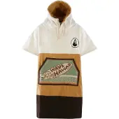 Wave Hawaii Poncho Campeche Poncho da surf (M, rosso)