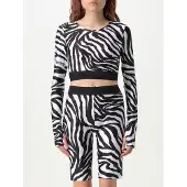 Versace Jeans Couture Top crop zebrata