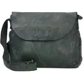 Harold's Submarine Borsa a tracolla Vera Pelle 21 cm verde