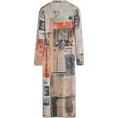 Desigual , Abito aderente collage, Viscosa, S