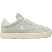 Calvin Klein Jeans Scarpe Uomo Sneakers basse, logo laterale, laccio bianco
