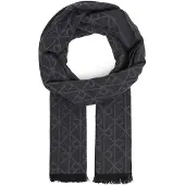 Calvin Klein Sciarpa 'TONAL AOP JCQ LW SCARF SCIARPA' grigio scuro