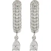 GUESS Orecchini Argento Con Cristalli Nuances — Orecchini