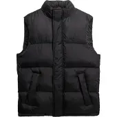 Superdry per uomo. M5012246A Gilet imbottito Black Tech (L), Nero, Casual, Nylon
