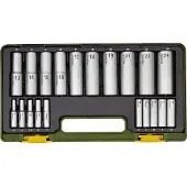 Proxxon 20 Pezzi Set di Chiavi a Snodo Lunghe 23292