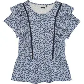 Ikks Camicetta XS12052-48-C ragazza - Blu - 4 anni