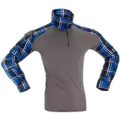 Invadergear Maglietta A Maniche Lunghe Flannel Combat