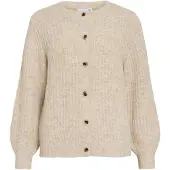 Vila Vilampe Scollo Rotondo Cardigan A Maglia