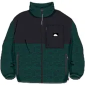 Quiksilver Shallow Water Full-Zip Giacca in pile Uomo (S, verde)