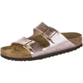 Birkenstock Women's Arizona BF 9 Sandali Donna (37 - Narrow, beige)