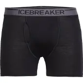 Icebreaker Boxer 'M Anatomica Boxers wFly' nero