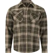 Whistler Bargo Checked Shirt Camicia Uomo (S, marrone)