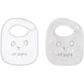 Kikkaboo Set Di 2 Bavaglini In Spugna Topolini Gioiosi