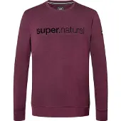 Super.natural 3D Signature Crew Maglione Uomo (XXL, rosso)
