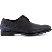 Floris van Bommel Scarpa stringata 'DE STAPPER' blu scuro