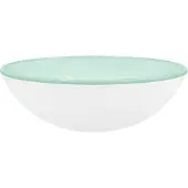 vidaXL Lavabo in vetro temperato 42x14 cm Bianco