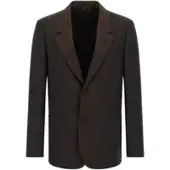 Fendi Blazer da smoking in misto lana