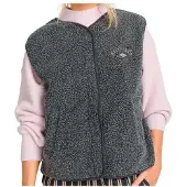 Billabong Women's Be Happy Vest Gilet in pile Donna (XXL, grigio)