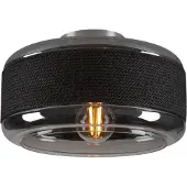SLV Plafoniera Pantilo Rope 27, nero/grigio/argento, vetro