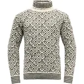 Devold Svalbard Sweat Highneck Pullover di lana (XL, grigio)