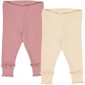 Müsli Leggings beige / rosa