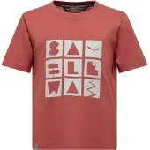 Salewa Kid's Graphic T-Shirt T-shirt Bambini (128, rosso)