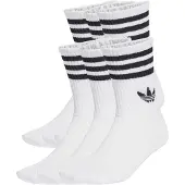 Adidas Originals Calzini 3-Stripes Crew Socks 6 Pairs donne - Bianco - L