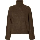 Selected Collo Alto Donne Marrone S