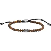 Fossil Bracciale Uomo Perline Occhio Tigre JF04413040 — Bracciale