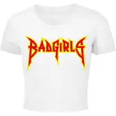 Miss Tee Top A Maniche Corte Badgirls Cropped