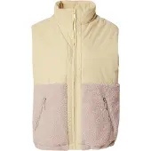 Mazine Women's Fabric Blocking Vest Gilet in pile Donna (XL, beige)