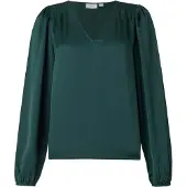 Vila Viellette V-neck Top A Maniche Lunghe