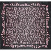 Versace Jeans Couture Foulard in seta con logo all over