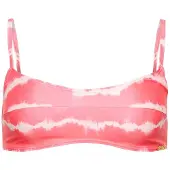 Superdry per donna. W3010368A Top bikini rosa tie-dye (XXS), Casual, Beachwear, Poliestere