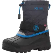 TROLLKIDS Kid's Telemark Winter Boots Pro Scarpe invernali Bambini (28, nero)