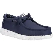 HEY DUDE Wally Canvas Sneaker Uomo (43, blu)