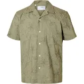 Selected Camicia A Maniche Corte Uomini Verde S