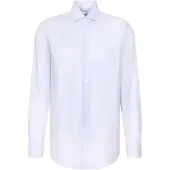 Seidensticker Camicia business 'Schwarze Rose' blu chiaro / bianco
