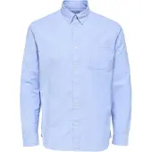 Selected Camicia A Maniche Lunghe Uomini Blu M