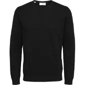 Selected Maglione Girocollo Uomini Nero L